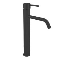 Umyvadlová vysoká baterie bez výpusti SEINA Černá - matná 3/8" SE923.0CMAT