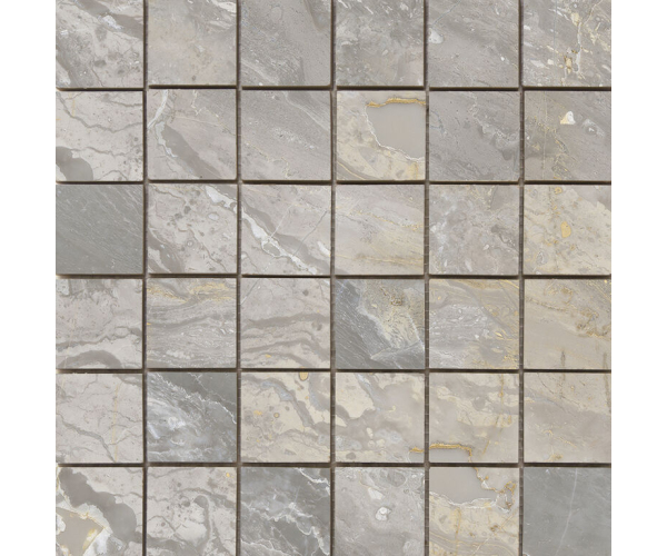 Mozaika jako mramor Cifre Luxury Mosaico Beige 30x30 Luc. - šedá