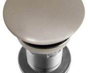 Sapho Umyvadlová Výpust 5/4“, Click-clack, Betonová Zátka, 10-80mm, Písková Pololesk