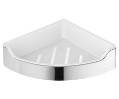 Aqualine Samba Rohová Polička Do Sprchy, 218x63x218mm, Nerez Lesk