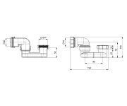 Polysan Sifon 6/4", Dn40