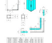 Gelco Luxor Gold Matt čtvercový Sprchový Kout 1000x1000mm, Rohový Vstup