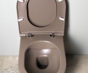 Isvea Infinity Závěsná Wc Mísa, Rimless, 36,5x53cm, Taupe