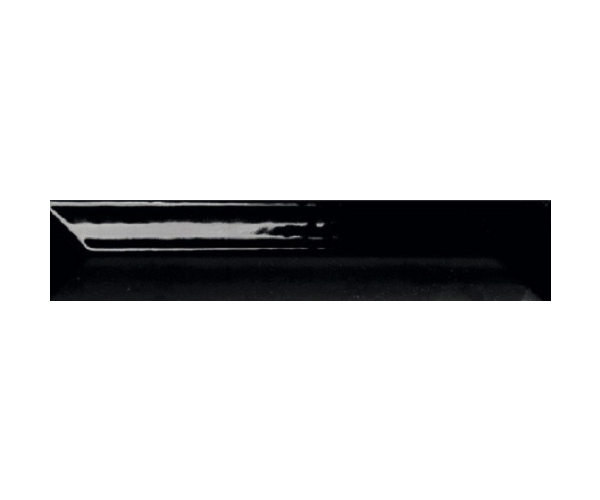 Retro listela Tonalite Diamante Listello Berlino Nero 3x15 - černá