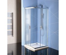 Polysan Easy čtvercová Sprchová Zástěna 900x900mm, Sklo Brick