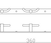 Koupelnový doplněk Šestiháček COLORADO COA0105SM
