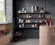 Obklad jako kámen Sant Agostino Tetris Block Dark Mat 5x20 - antracitová