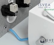 Isvea Sentimenti Cleanwash Závěsná Wc Mísa, Integrovaný Ventil A Bidet. Sprška, Rimless, 36x53cm, Bílá