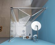 Polysan Easy Sprchové Dveře Skládací 900mm, čiré Sklo
