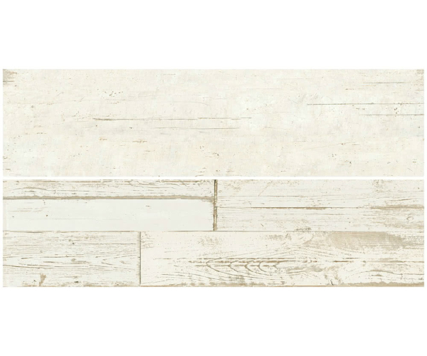 Dlažba jako dřevo Sant Agostino Blendart White Craft RT 30x120 - bílá