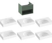 SD Lite 60 skříňka pod umyvadlo - SD Lite 60 skříňka pod umyvadlo Grey Green X000001858