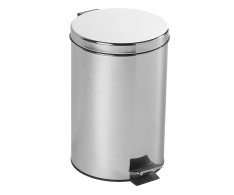 Aqualine Simple Line Odpadkový Koš Kulatý 12l, Nerez Lesk