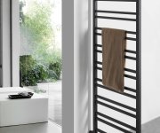 Sapho Metro Space Otopné Těleso 550x1430 Mm, Do Prostoru, černá Mat