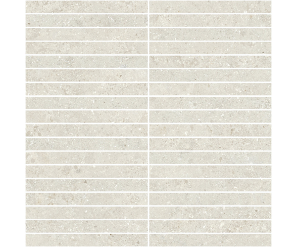 Mozaika jako kámen APE Kyoto M-stick White 30x30 Matt. Rett. - béžová