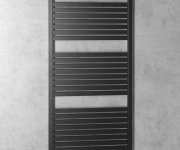 Aqualine Tondi Otopné Těleso Rovné 600x1330 Mm, Středové Připojení, černá Mat