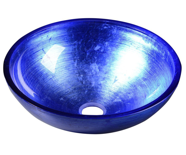 Sapho Murano Blu Skleněné Umyvadlo Na Desku, Průměr 40cm, Modrá