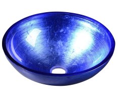 Sapho Murano Blu Skleněné Umyvadlo Na Desku, Průměr 40cm, Modrá