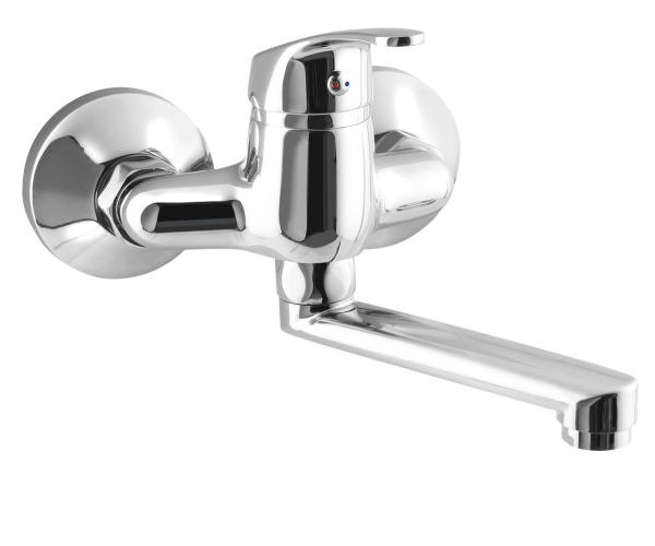 Aqualine 35 Nástěnná Baterie, Rozteč 100mm, Ramínko Ploché 120mm, Chrom