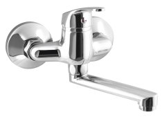 Aqualine 35 Nástěnná Baterie, Rozteč 100mm, Ramínko Ploché 120mm, Chrom