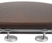 Kerasan Retro Wc Sedátko, Ořech/chrom
