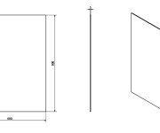 Sapho Plain Zrcadlo S Broušenou Hranou 60x90cm, Zakulacené Rohy, Cu Free