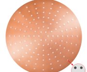 Hlavová sprcha kulatá kovová ø 30 cm s 4-otvorovými tryskami KS0001/4ZRL