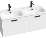 Dvojumyvadlo Chrome Slim 120 - Dvojumyvadlo Chrome Slim 120, s otvory pro baterie, s přepadem XJG01112001
