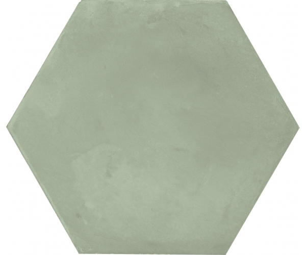 Retro dlažba Marca Corona Terra.Art Menta Esagono 25x21,6 - zelená