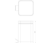 Gedy Argenta Odpadkový Koš 5l, Soft Close, černá Mat