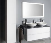 Sapho Espace Skříňka 35x172x32cm, 2x Dvířka, Levá/pravá, Bílá Lesk