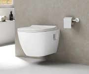 Bruckner Luna Závěsná Wc Mísa, Vortex Rimless, 35,5x49cm, Bílá