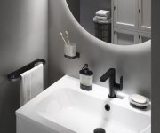 Držák se skleničkou Chrome II CR II 210 - CR II 210.20BLM Držák se skleničkou, černá matná X07P1377
