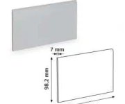 Sokl Vogue System Interni Ghiaccio 10x20B Cod. X - zaoblená hrana - bílá
