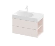 SD Lite 80 L/P skříňka pod umyvadlo - SD Lite 80 P skříňka pod umyvadlo Alabaster Pink X000001890