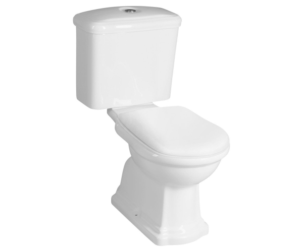 Kerasan Retro Wc Kombi, Zadní Odpad, Bílá-chrom