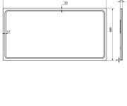 Sapho Gemini Zrcadlo S Led Osvětlením 120x60cm
