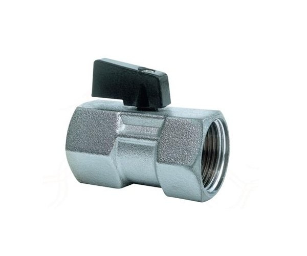 Kulový Kohout Závitový - Mini Ff 3/8", Poniklovaná Mosaz