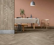 Retro dlažba Elios Stage Decori Chevron Nut 21x120,5 - hnědá (skladem)