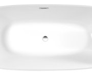 Aqualine Douro Volně Stojící Vana, 180x82cm, Bílá