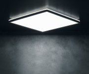 Miledo Azpo Stropní Led Svítidlo, 300x300mm, 17,5w, 3000/4000/6000k, Ip54, černá Mat