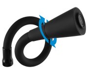 Umyvadlová/dřezová baterie s flexibilním ramínkem bez výpusti LABE Černá - matná 3/8" L508.0/13CMAT