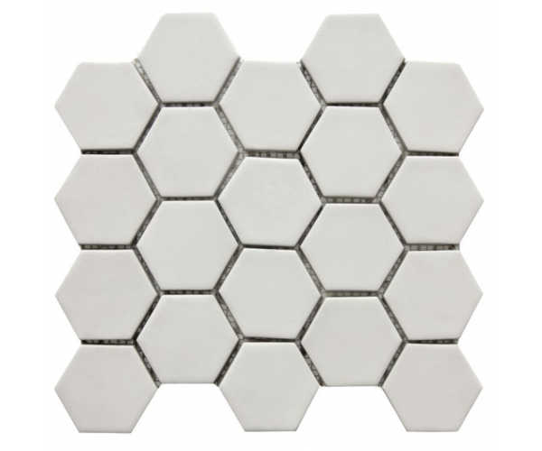 Mozaika Tonalite Geomat Mosaico Talco 26x28 - bílá