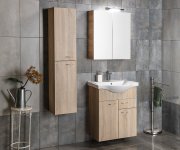 Aqualine Zoja/keramia Fresh Skříňka Vysoká 30x140x20cm, Dub Platin