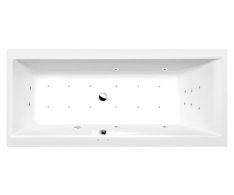 Polysan Cleo Hydromasážní Vana, 180x90x48cm, Attraction Hydro-air, Chrom