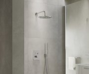 Termostatická podomítková baterie Flat FL 063.00, s přepínačem, pro R-box - FL 063.00CR.O2.RB072 Termostatická podomítková baterie 2-cestná bez tělesa, chrom X070747