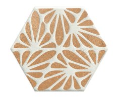 Marca Corona Terracreta Cesello Chamotte Esagono 21,6x25