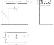Isvea Sistema U Keramické Umyvadlo 70x38cm, Bílá