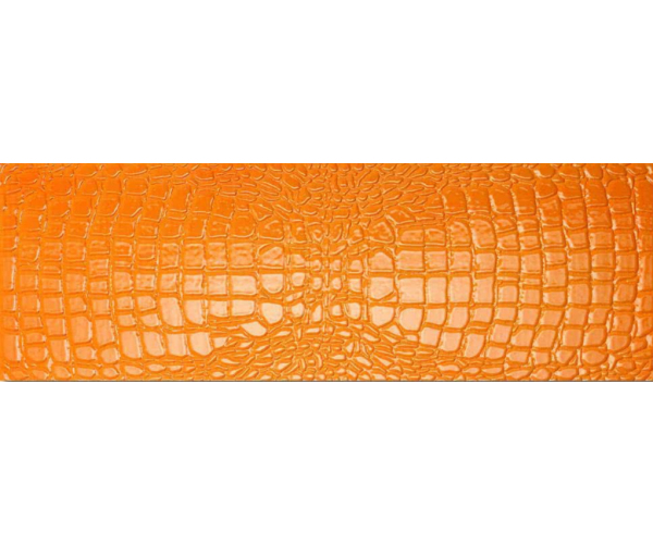 Luxusní dekor Settecento Crocotiles Croco Joy Orange 24x72 - oranžová
