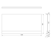 Polysan Plain Nika Panel 120x59cm