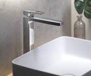 Sapho Forata  Stojánková Umyvadlová Baterie Vysoká, Prodloužená Hubice, Chrom